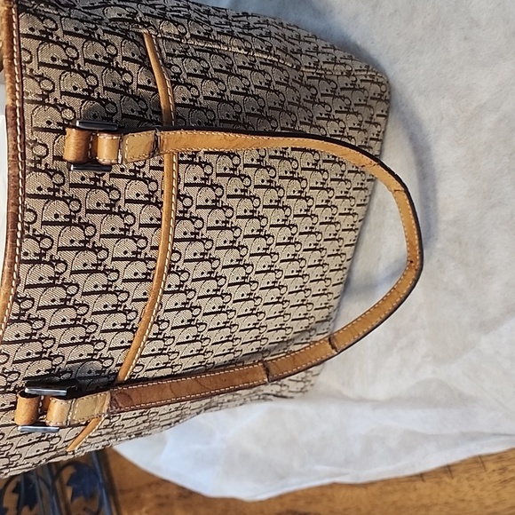CHRISTIAN DIOR DIORISSIMO TROTTER VINTAGE TOTE WITH UNBRANDED DUST BAG 9… - Picture 13 of 16